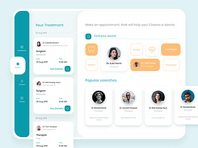 Healthcare App blue clean design doctor flat forsale health healthcare healthy living interface medical minimal ui ui kit uiux ux web