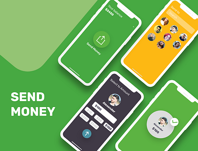 send money androidapp design illustration send sendmoney uiux ux