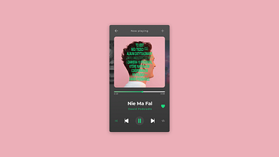 DailyUI #009 - Music Player 009 100days app dailyui design figma music music app music player player ui