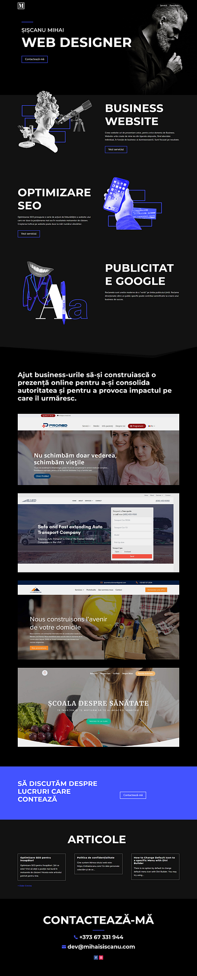 Freelacer Web Designer | mihaisiscanu.com chisinau freelance freelancer moldova portofolio web web design web designer web designers web developer web development website design