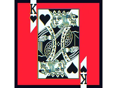 King & Queen's 4 animation animation 2d animation design blade colorful deck deck of cards four illustration king logo motion queen red vector yokai
