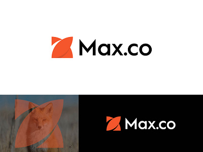 Max.co Logo Design , Modern 'M' & Fox Icon for Tech Branding animation custom branding for startups custom fox logo with letter m custom tech logo fox logo design futuristic logo design letter m logo logo m and fox logo combination modern logo design motion graphics professional business logo unique tech logo concept