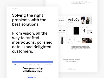 💥New personal website! design personal portfolio typography webflow website