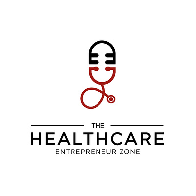 Healthcare podcast logo branding design healtcare health icon illustration logo medical podcast podcast logo vector wellness