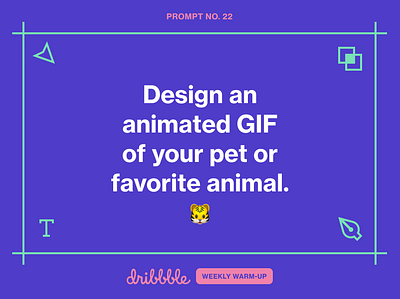 Design an Animated GIF of Your Pet or Favorite Animal animals challenge community dribbbleweeklywarmup gif grow learn pets practice weekly challenge weekly warm up