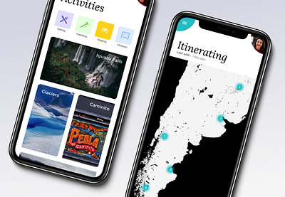 Mobile app - Travel to Argentina ! argentina discovering map mobile design photography travel