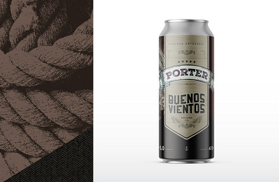 Buenos vientos - Porter beer beer art beer branding beer can beer label