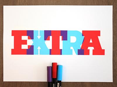 Extra 3d bold extra handlettering lettering posca serif typography