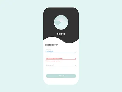 Sign Up animation app art daily 100 challenge design icon illustration logo minimal ui ux