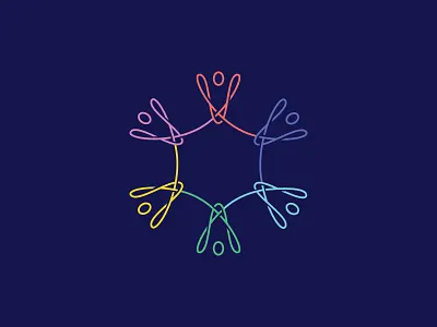 Unite branding branding identity design flat logo logo design vector