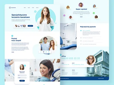 Dentist24 - Webdesign for polish dentist company app care dentist healthcare healthy ui uiux web wedesign