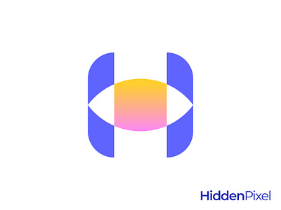 Eye H Letter Logo abstract clean eye logo gennady savinov logo design geometric h logo h symbol logo design minimalistic minimalistic logo modern pictogram symmetric