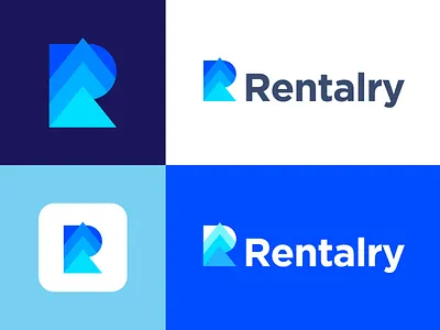 Rentalry branding letter logo letter logo design letterforms lettermark logo logomarks logos mark r r letter r logo typography