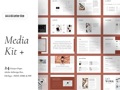 Influencer Media Kit + blogger collaboration creative media kit entrepreneur influencer instagram kit magazine media kit media kit template portfolio template presentation press kit pricing guide pricing pack proposal service guide service pack statistics survice guide welcome guide