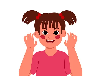 rawrrrr affinity affinitydesigner cartoon character cute dailyillustration design girl illustration portrait vector