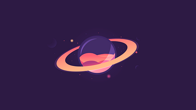 Gas Giant abstraction background design illustration isometric planet poster space vector wallpaper