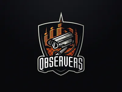 Observers (For Sale) camera cctv city esports logo ghetto mascot mascot logo skyline urban watch watcher