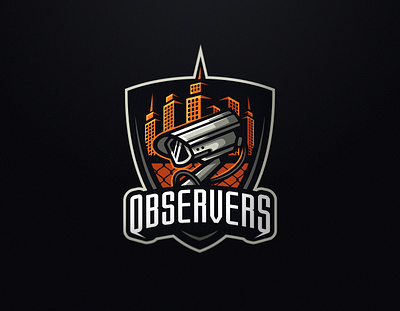 Observers (For Sale) camera cctv city esports logo ghetto mascot mascot logo skyline urban watch watcher