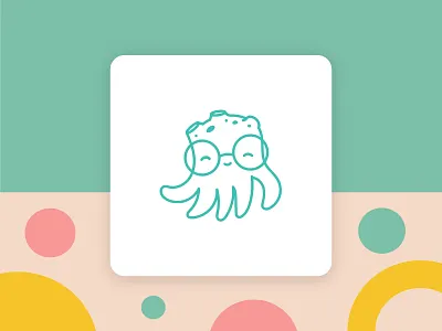 Planetopus app children childrens illustration education flat graphicdesign icon illustration kids learning learning app line logo mark mobile nerd octopus service ui web
