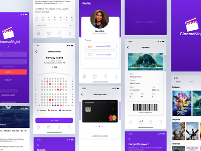 Movie Booking App app booking cinema clean ui concept design ios app design iphone x minimal movie movie app ticket ui ux