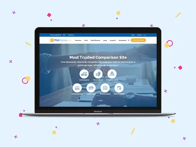 Malbazzar website blue broker credit card design educational insurance loans brokers money money management ui ux web web design website