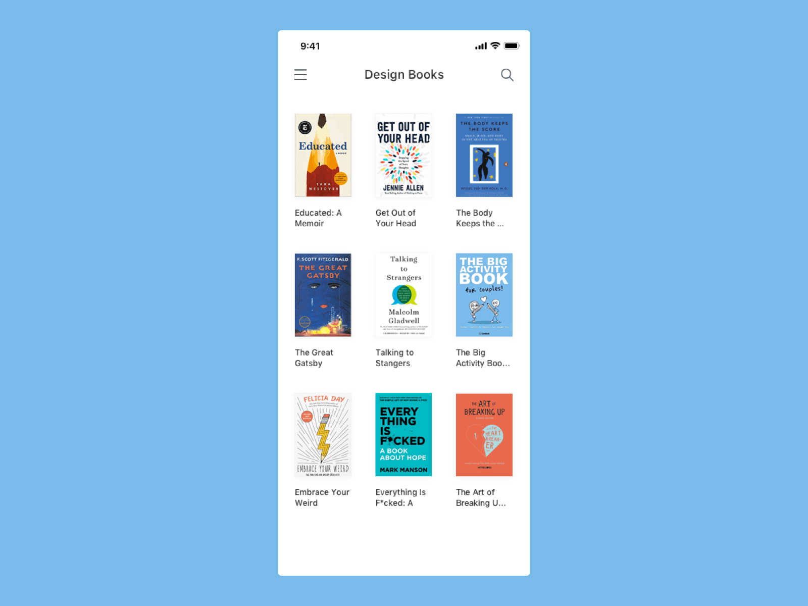 Book Animation app blue book card design gif gif animation ihone ios iphone xs max iphonexsmax mobile principle uiux uiux design user experience designer ux design white