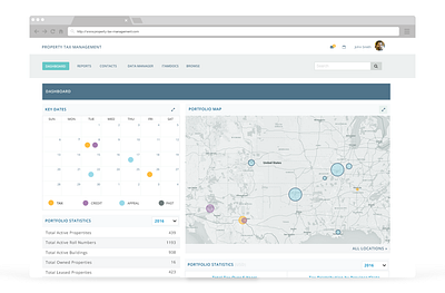 UI Dashboard for Property Tax Management Software dashboard design minimal ui ui design ux