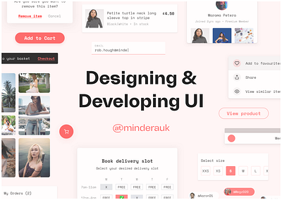 Designing & Developing UI figma figmadesign frontend pink shadow sketch space mono talks ui uidesign