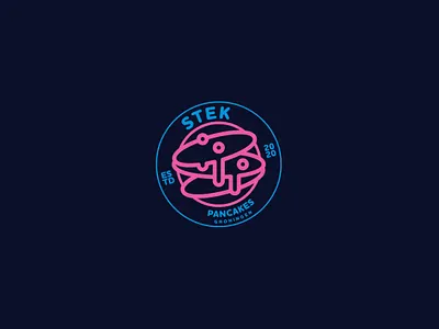 STEK PANCAKES brand branding design icon identity lettering logo symbol type typography