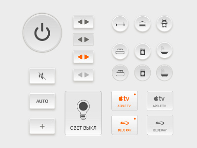 Skeuomorphic Smart Home elements interface ios ipad skeuomorph skeuomorphism smart smart home ui ux design