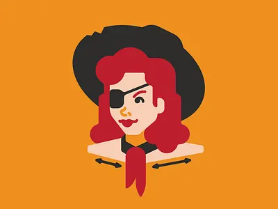 Cowgirl character character design cowboy cowgirl desert flat illustration minimal southwest vector vintage western