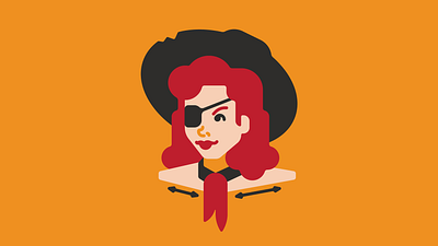 Cowgirl character character design cowboy cowgirl desert flat illustration minimal southwest vector vintage western