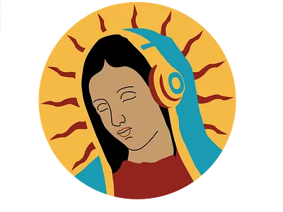 Podalupe podcast logo branding design icon illustrator logo mary podcast vector