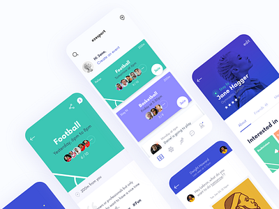 UI screens for a sport app app app design art direction clean clean design design interface interface designer johannlucchini sport sport app ui design ui designer uiux user interface uxdesign