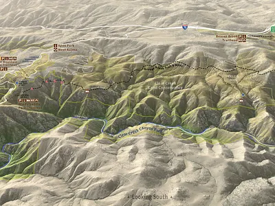 Beaver Brook Trail 3D Map 3d cartography colorado conservation denver gis golden map maps parks