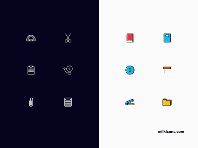 Milk Icons app design flat icons graphicdesign icon icondesign iconpack icons illustrator interface icons milk icons ui uidesigner ux uxdesigner uxui webdesign webicons