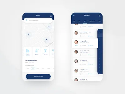 Mobile app design concept view app interface ios mobile ui ux