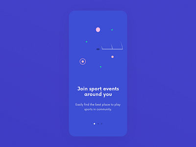 Onboarding screens for a sport app 2d 2d animation after effects animated animation app design art direction johannlucchini onboarding onboardingscreens playful sport sport app ui ui design uidesign user interface ux design