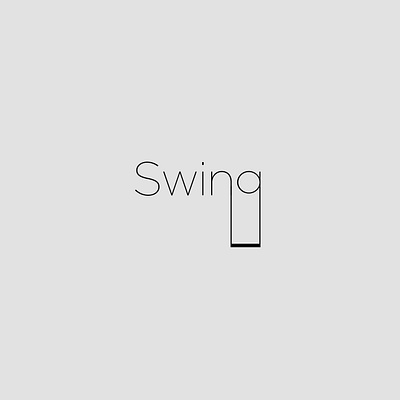 Logotype 07 | Swing adobe adobe illustrator design flat icon illustration illustrator lettering logo logodesign minimal typography vector