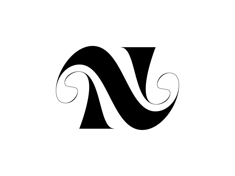 Letter N 3d type 3d typography animated gif animation branding custom lettering custom type daily render fancy lettering funky handlettering high contrast lettering lettering artist logo logo design motion script typography vector