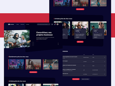 Neodes - Homepage branding design experience figma graphism home homepage music neodes ui ui design ui ux ux ux design webdesign website