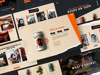 Back Bay Brewery Visual design beer branding brewery dailyui design digital logo orange typography ui ux vector web