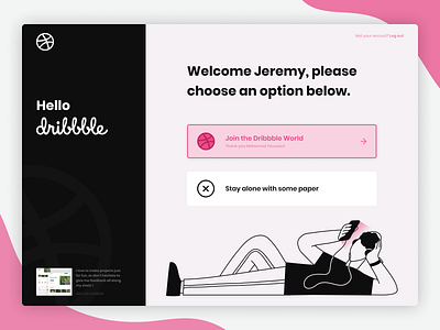 Hello Dribbble! carbonads debut debuts dribbble dribbble invitation dribbble invite first shot firstshot illustration jeremy web webdesign website welcome