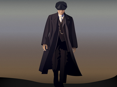 Tommy Shelby 2d design flat gradients graphic icon illustration illustrator peaky peaky blinders shelby tommy tommy shelby