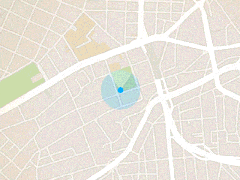 Pinote Motion Study (2015) app cards map motion ux