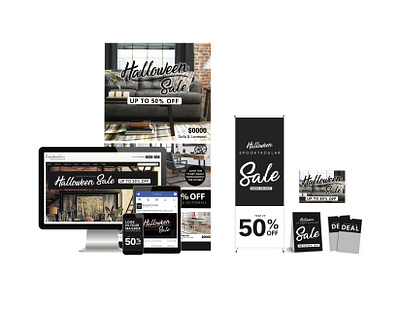 Ashley Furniture Dealer Multi-Channel Package design typography