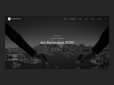 Ron Mandos art gallery artists design gallery list minimal slider slider design transition ui ui ux ui ux design ux