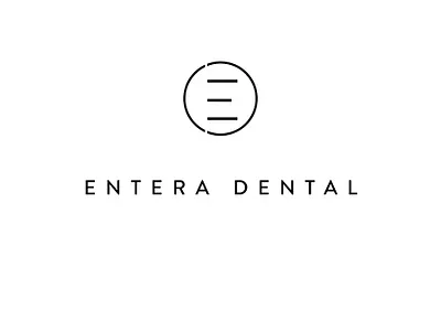 entera dental primary logo branding dental dentist logo design