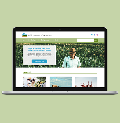 DoA agriculture doa farming figma mockups web design