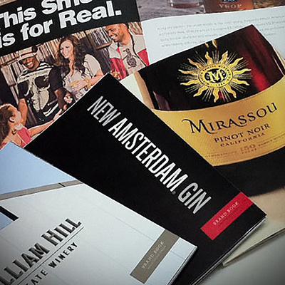 Gallo Wine and Spirits Nichole Fowler branding brochure design design event branding typography